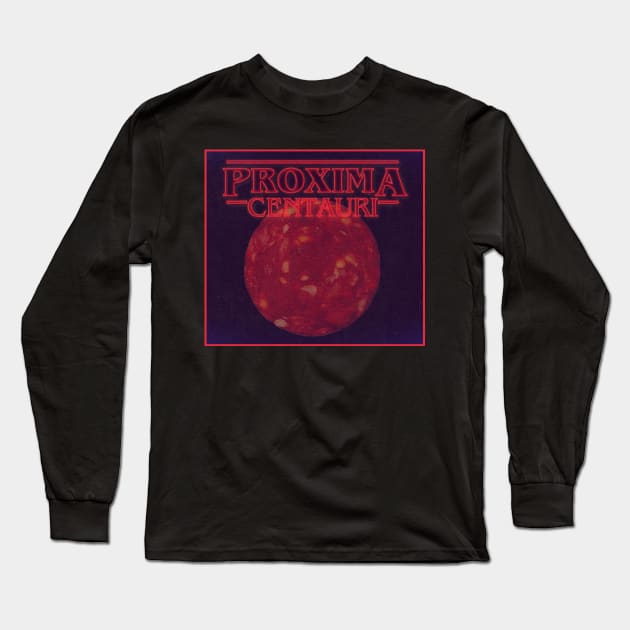 Funny Proxima centauri chorizo james webb space telescope Long Sleeve T-Shirt by geekmethat